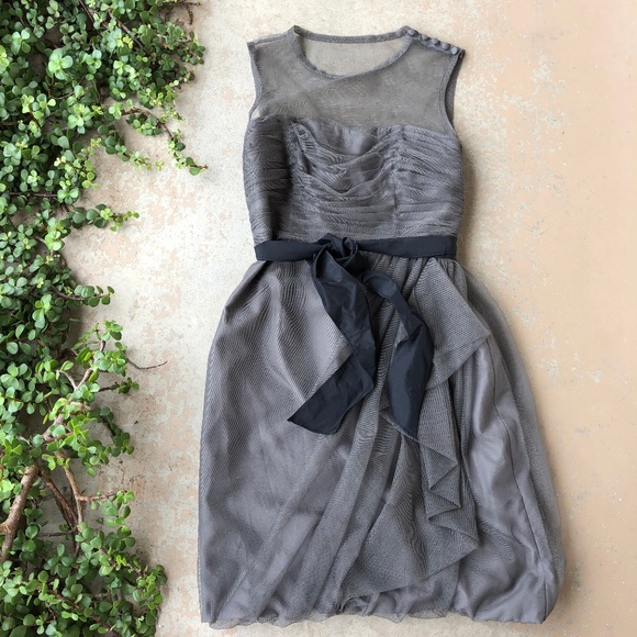 Vera Wang Dresses & Skirts - Vera Wang Gray Tulle Mesh